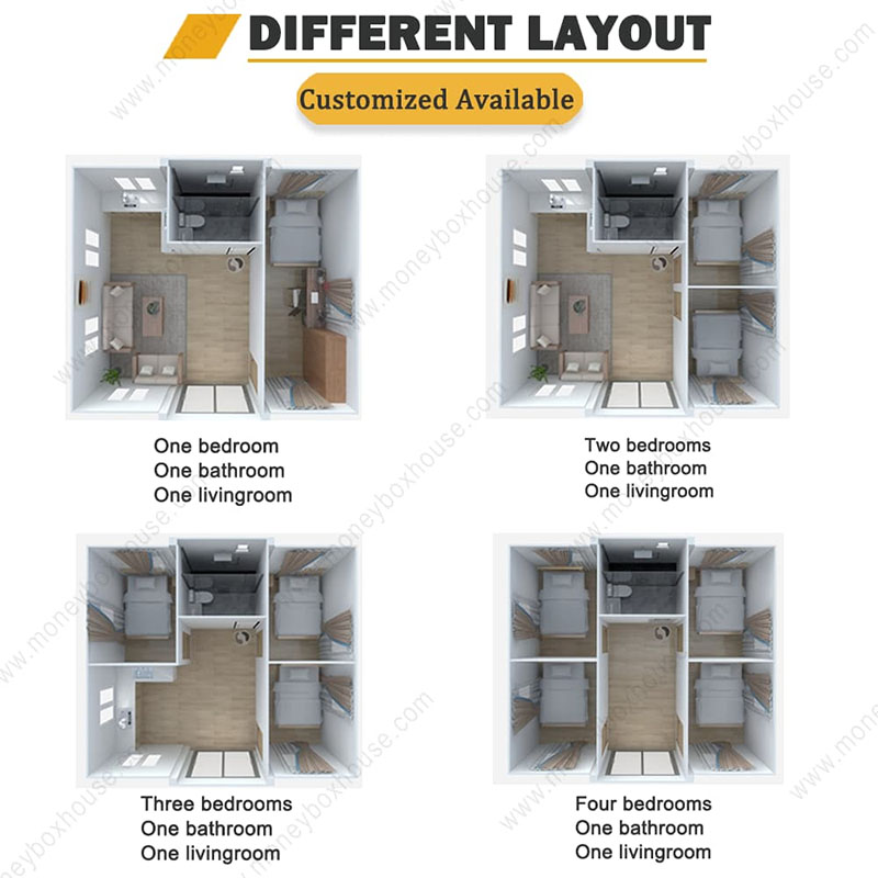 Expandable container house Expandable container house