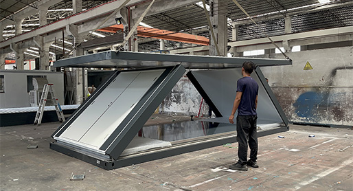 Opvouwbare containerwoningen voor kampeeraccommodatie